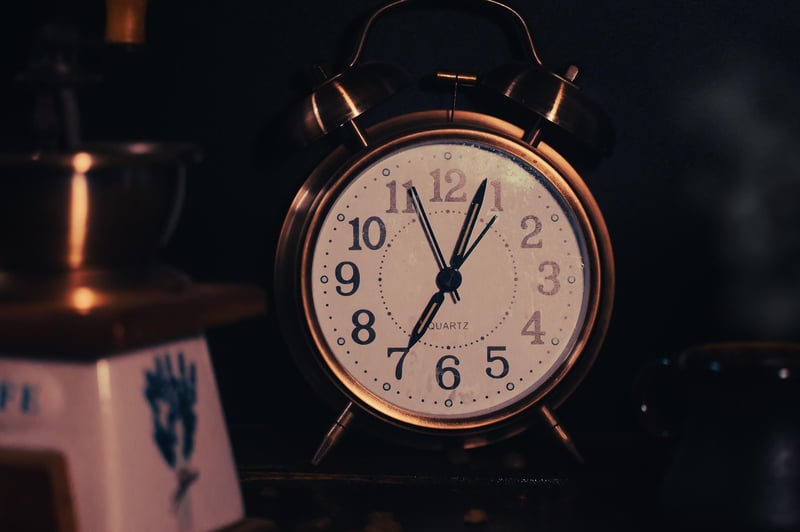 Clock and galaxy